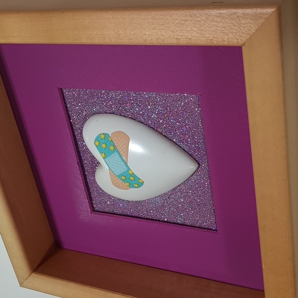 OOAK Handmade 'Healing Heart' PTSD Awareness Therapy Art - Picture 3 of 8